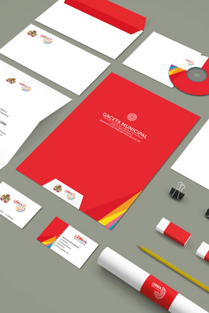Stationary of Lerma City Council's branding