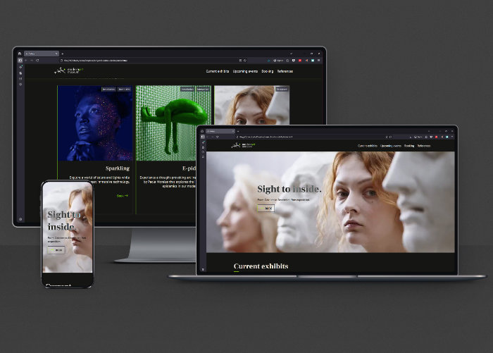 Responsive website mockup